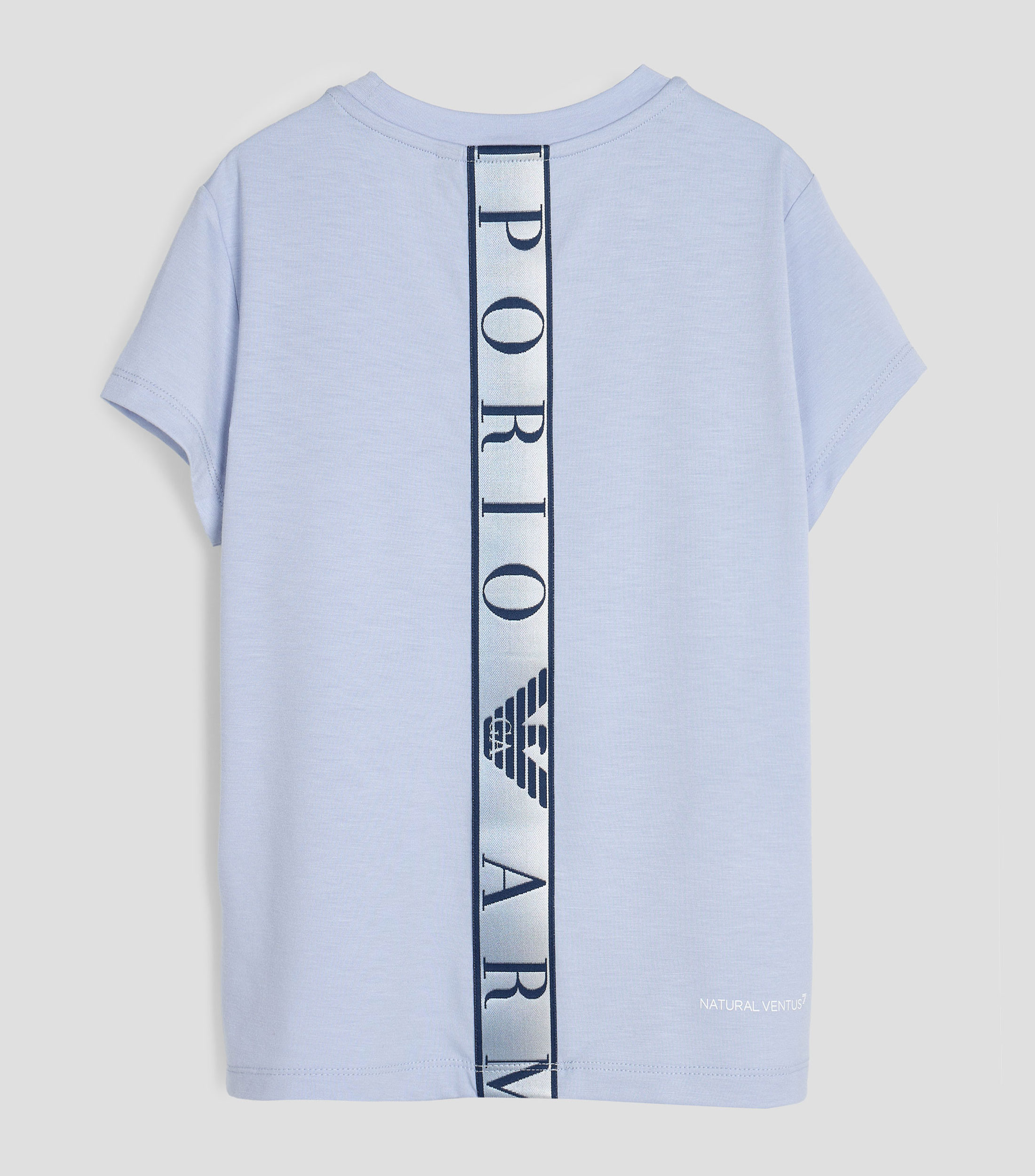 Playera de cuello redondo con manga corta y bordado Niña